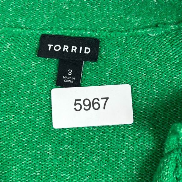 Torrid Sweater Women's Size 3 Vegan Cashmere V-Neck Ruffle Elbow Sleeve Pullover - Picture 6 of 10